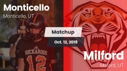 Matchup: Monticello vs. Milford  2018