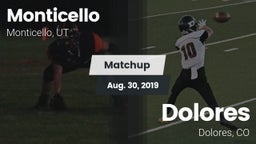 Matchup: Monticello vs. Dolores  2019
