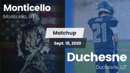 Matchup: Monticello vs. Duchesne  2020