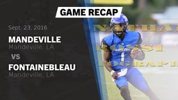 Recap: Mandeville  vs. Fontainebleau  2016