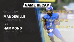 Recap: Mandeville  vs. Hammond  2016