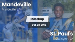 Matchup: Mandeville vs. St. Paul's  2016