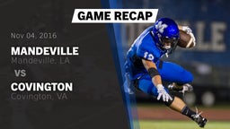 Recap: Mandeville  vs. Covington  2016