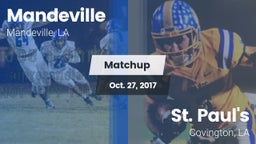 Matchup: Mandeville vs. St. Paul's  2017