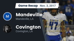 Recap: Mandeville  vs. Covington  2017
