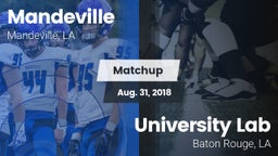 Matchup: Mandeville vs. University Lab  2018