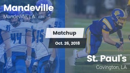 Matchup: Mandeville vs. St. Paul's  2018