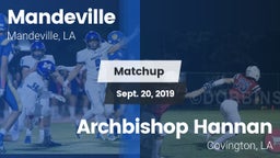 Matchup: Mandeville vs. Archbishop Hannan  2019
