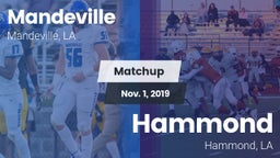 Matchup: Mandeville vs. Hammond  2019