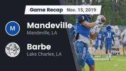 Recap: Mandeville  vs. Barbe  2019