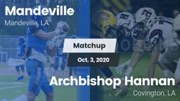 Matchup: Mandeville vs. Archbishop Hannan  2020