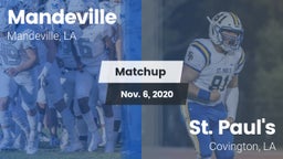Matchup: Mandeville vs. St. Paul's  2020