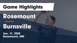 Rosemount  vs Burnsville  Game Highlights - Jan. 17, 2020