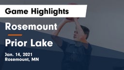 Rosemount  vs Prior Lake  Game Highlights - Jan. 14, 2021