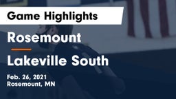 Rosemount  vs Lakeville South  Game Highlights - Feb. 26, 2021