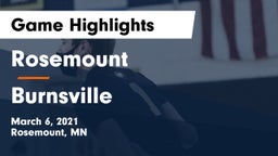 Rosemount  vs Burnsville  Game Highlights - March 6, 2021