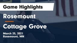 Rosemount  vs Cottage Grove  Game Highlights - March 25, 2021