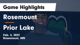 Rosemount  vs Prior Lake  Game Highlights - Feb. 4, 2022