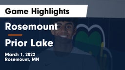 Rosemount  vs Prior Lake  Game Highlights - March 1, 2022