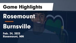 Rosemount  vs Burnsville Game Highlights - Feb. 24, 2023
