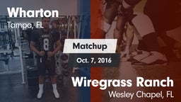 Matchup: Wharton vs. Wiregrass Ranch  2015