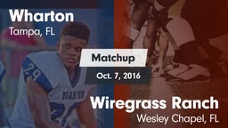 Matchup: Wharton vs. Wiregrass Ranch  2015