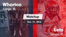 Matchup: Wharton vs. Leto  2015