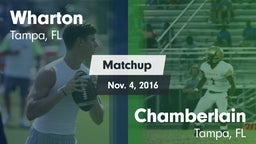 Matchup: Wharton vs. Chamberlain  2015