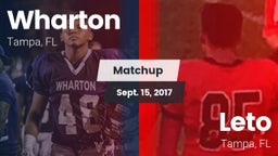 Matchup: Wharton vs. Leto  2017