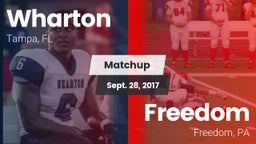 Matchup: Wharton vs. Freedom  2017