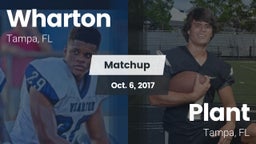 Matchup: Wharton vs. Plant  2017