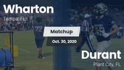 Matchup: Wharton vs. Durant  2020