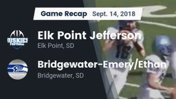 Recap: Elk Point Jefferson  vs. Bridgewater-Emery/Ethan 2018