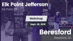 Matchup: Elk Point-Jefferson vs. Beresford  2018