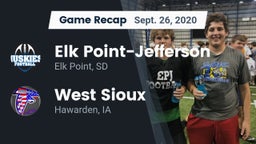 Recap: Elk Point-Jefferson  vs. West Sioux  2020