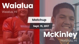 Matchup: Waialua vs. McKinley  2017