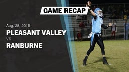 Recap: Pleasant Valley  vs. Ranburne 2015