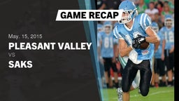 Recap: Pleasant Valley  vs. Saks  2015