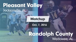 Matchup: Pleasant Valley vs. Randolph County  2016