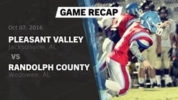 Recap: Pleasant Valley  vs. Randolph County  2016