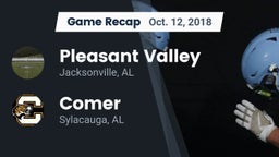 Recap: Pleasant Valley  vs. Comer  2018