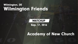 Matchup: Wilmington Friends vs. Academy of New Church 2016