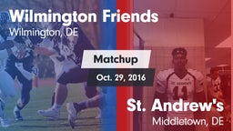 Matchup: Wilmington Friends vs. St. Andrew's  2016