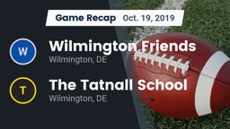 Recap: Wilmington Friends  vs. The Tatnall School 2019