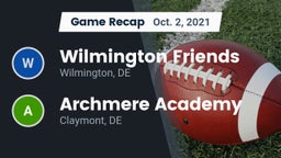 Recap: Wilmington Friends  vs. Archmere Academy  2021