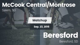 Matchup: McCook Central/Montr vs. Beresford  2016