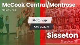 Matchup: McCook Central/Montr vs. Sisseton  2016