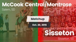 Matchup: McCook Central/Montr vs. Sisseton  2016