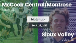 Matchup: McCook Central/Montr vs. Sioux Valley  2017