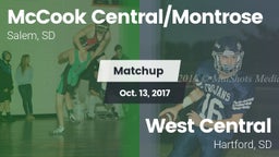Matchup: McCook Central/Montr vs. West Central  2017